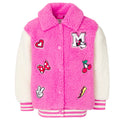 Disney Minnie Mouse Varsity Faux Fur Sherpa Jacket