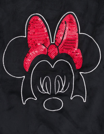 Disney Minnie Mouse Velour Drop Shoulder Sweatshirt and Jogger Pants Outfit Set