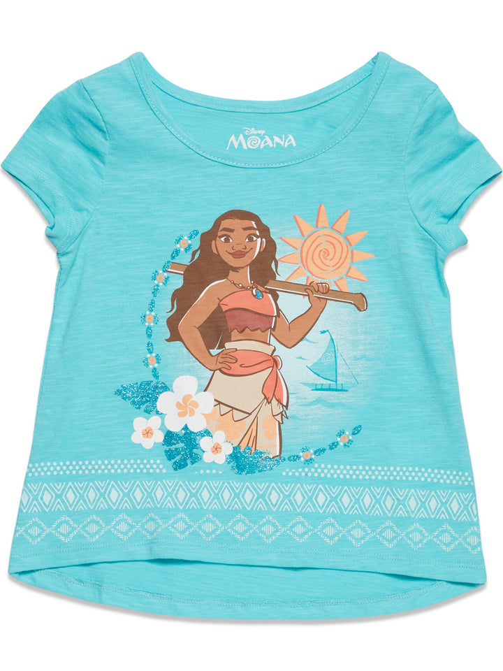 Camiseta Moana de Disney y falda de malla de tul