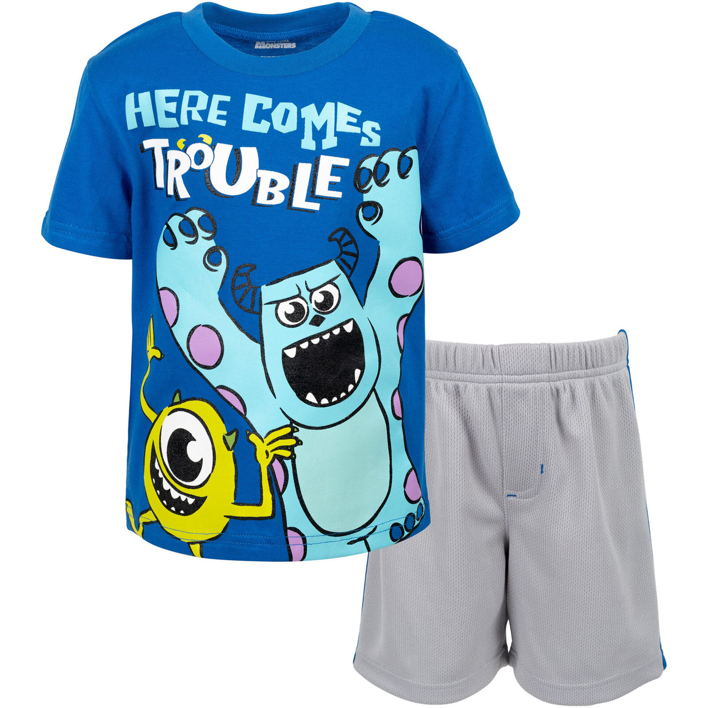 Disney Monsters Inc. T-Shirt and Mesh Shorts Outfit Set