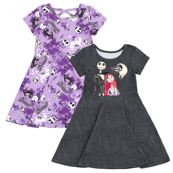 Nightmare Before Christmas Toddler Girls 2 Pack Skater Dresses Nightmare Before Christmas Toddler Girls 2 Pack Skater Dresses