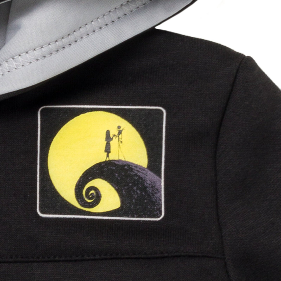 Disney Nightmare Before Christmas Jack Skellington Fleece Half Zip Hoodie - imagikids