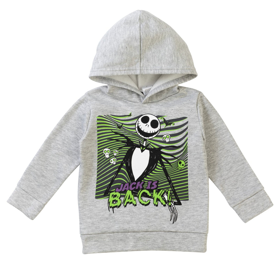 Disney Nightmare Before Christmas Jack Skellington Fleece Hoodie and Pants Outfit Set - imagikids