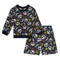 Disney Nightmare Before Christmas Jack Skellington French Terry Sweatshirt and Shorts Outfit Set