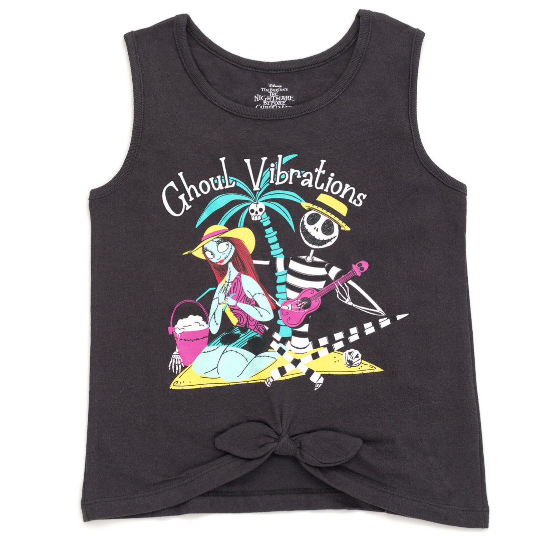 Disney Nightmare Before Christmas Tank Top and French Terry Shorts Outfit Set