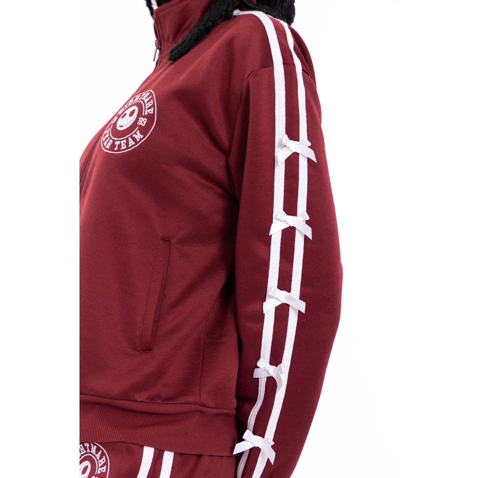 Disney Nightmare Before Christmas Zip Up Track Jacket Adult Disney Nightmare Before Christmas Zip Up Track Jacket Adult
