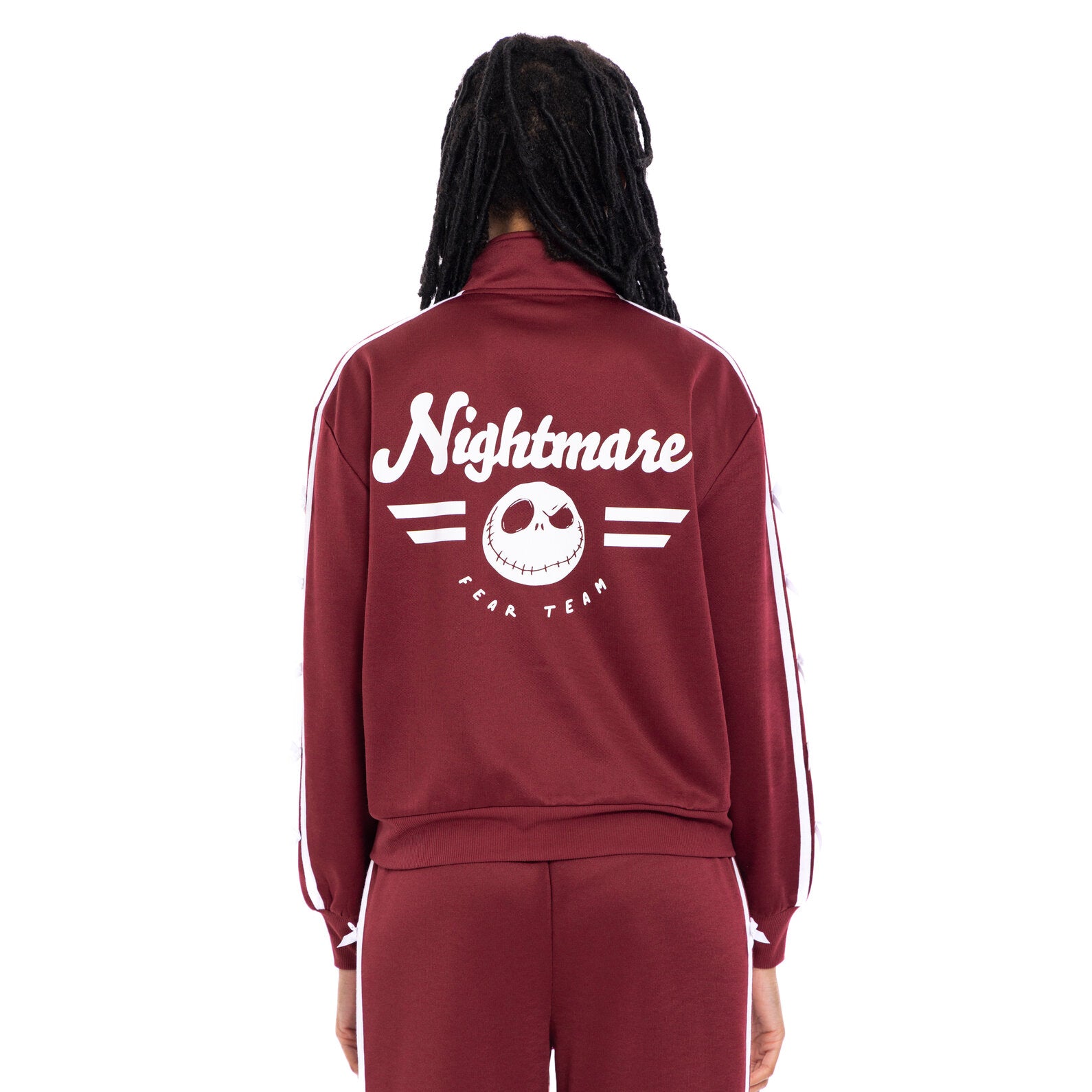 Disney Nightmare Before Christmas Zip Up Track Jacket Adult Disney Nightmare Before Christmas Zip Up Track Jacket Adult