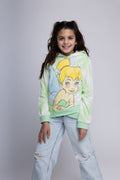 Disney Peter Pan Girls French Terry Pullover Crossover Hoodie Toddler to Big Kid