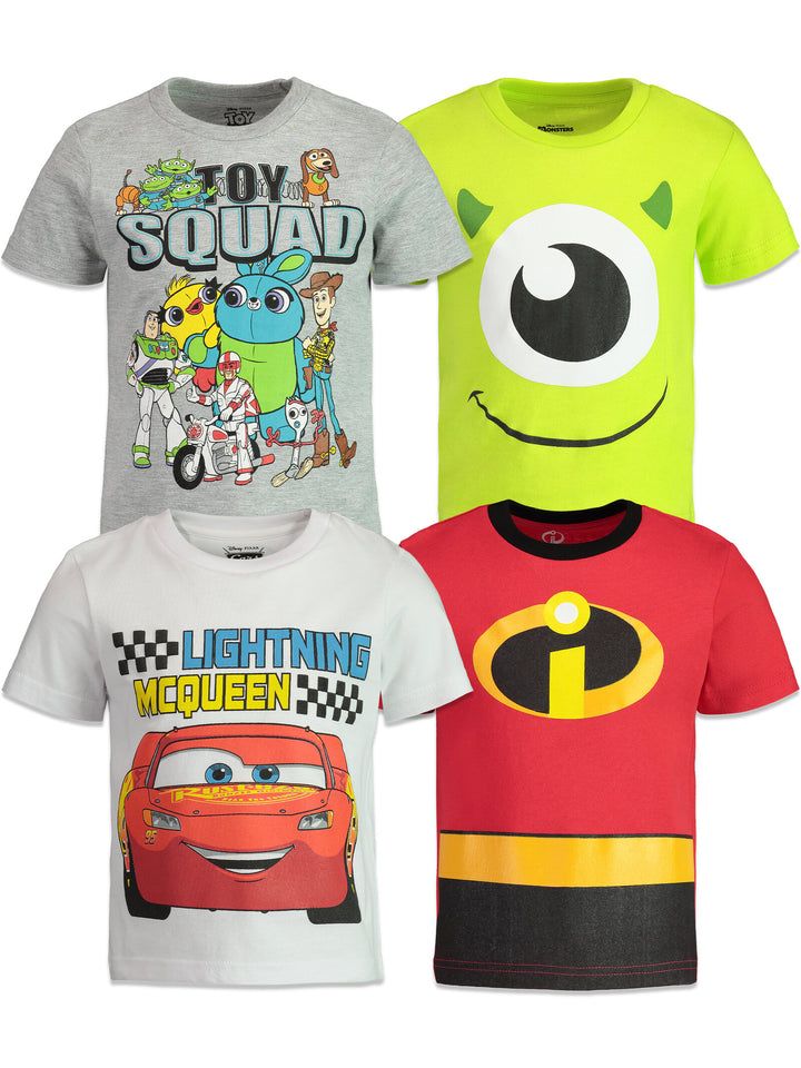 Pixar 4 Pack Tees