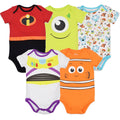 Disney Pixar 5 Pack Bodysuits
