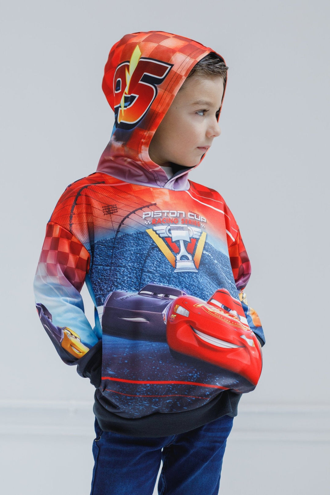 Disney Pixar Cars Lightning McQueen Fleece Pullover Hoodie - imagikids