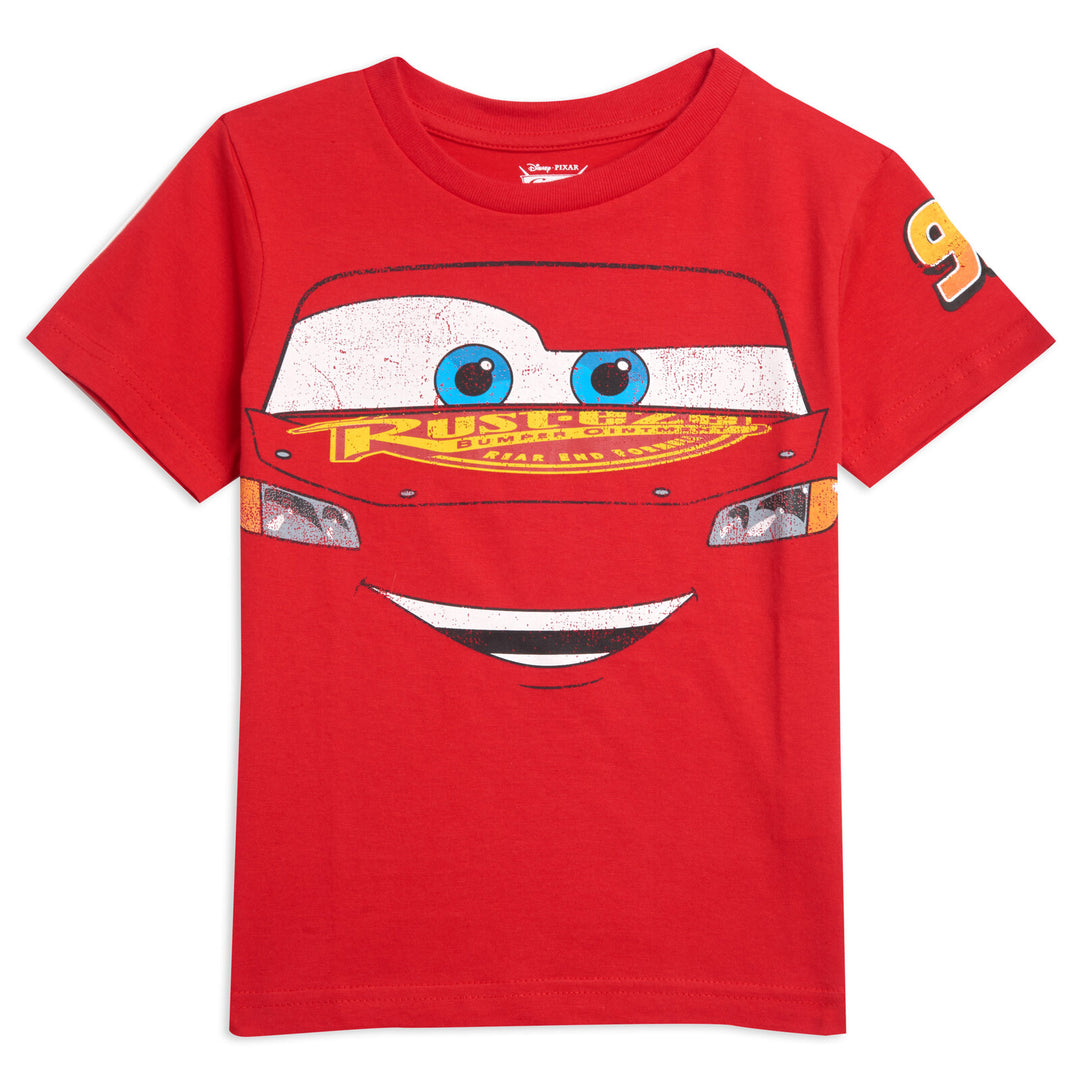 Disney Pixar Cars Lightning McQueen 3 Pack Graphic T-Shirts