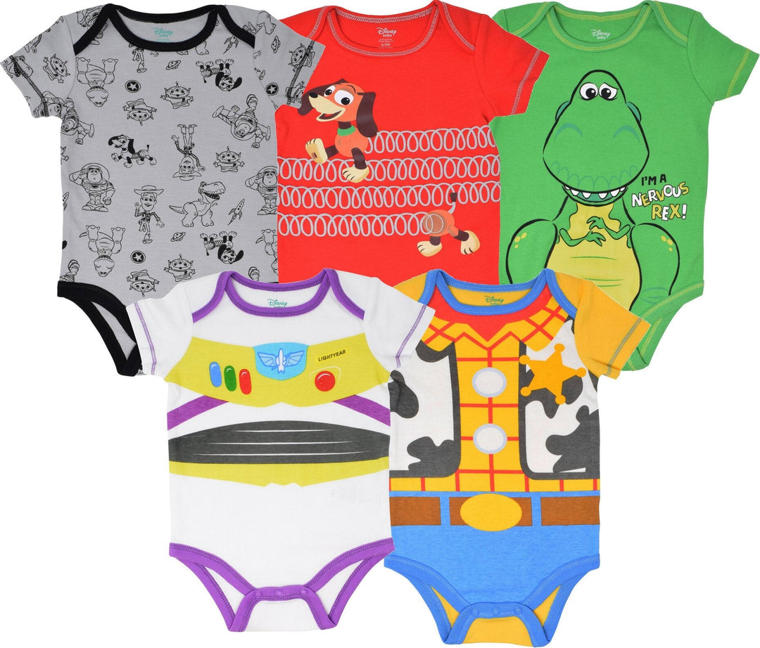 Disney Pixar Toy Story 5 Pack Bodysuits - imagikids