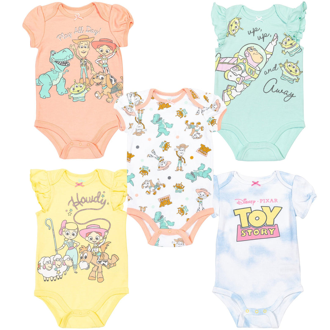 Disney Pixar Toy Story 5 Pack Bodysuits - imagikids