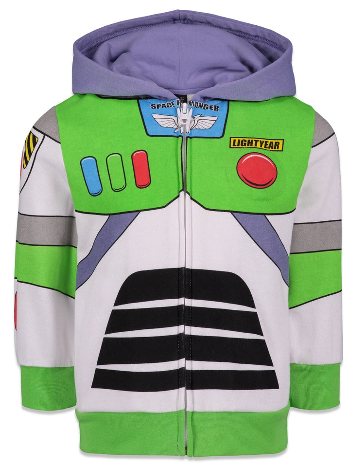 Disney Pixar Toy Story Buzz Lightyear Fleece Zip Up Hoodie - imagikids