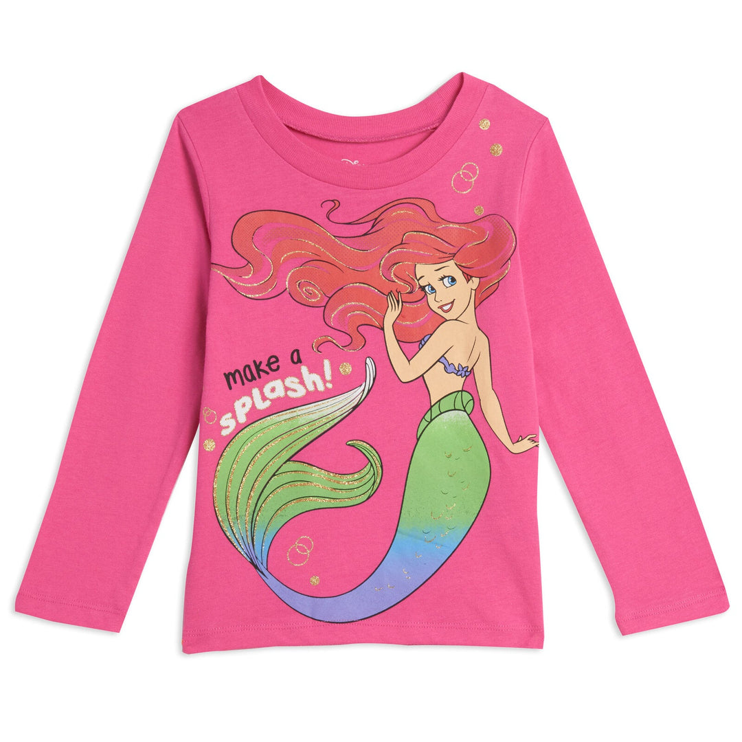 Disney Princess 3 Pack Long Sleeve T-Shirts - imagikids