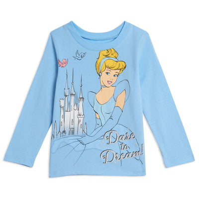 Disney Princess 3 Pack Long Sleeve T-Shirts - imagikids