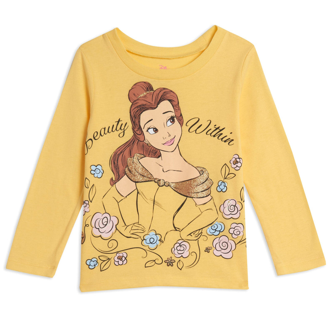 Disney Princess 3 Pack Long Sleeve T-Shirts - imagikids