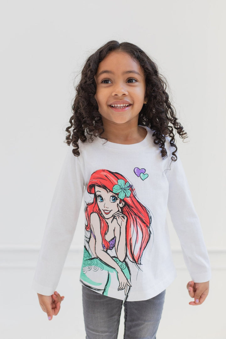 Disney Princess 3 Pack Long Sleeve T-Shirts - imagikids