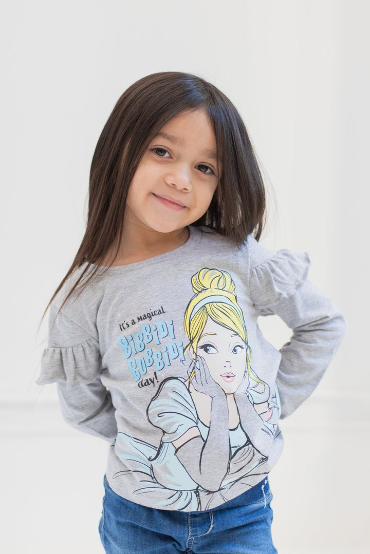 Disney Princess 3 Pack Long Sleeve T-Shirts - imagikids