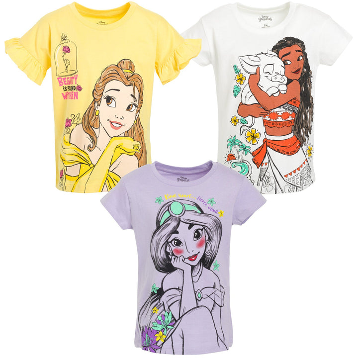 Disney Princess 3 Pack T-Shirts - imagikids