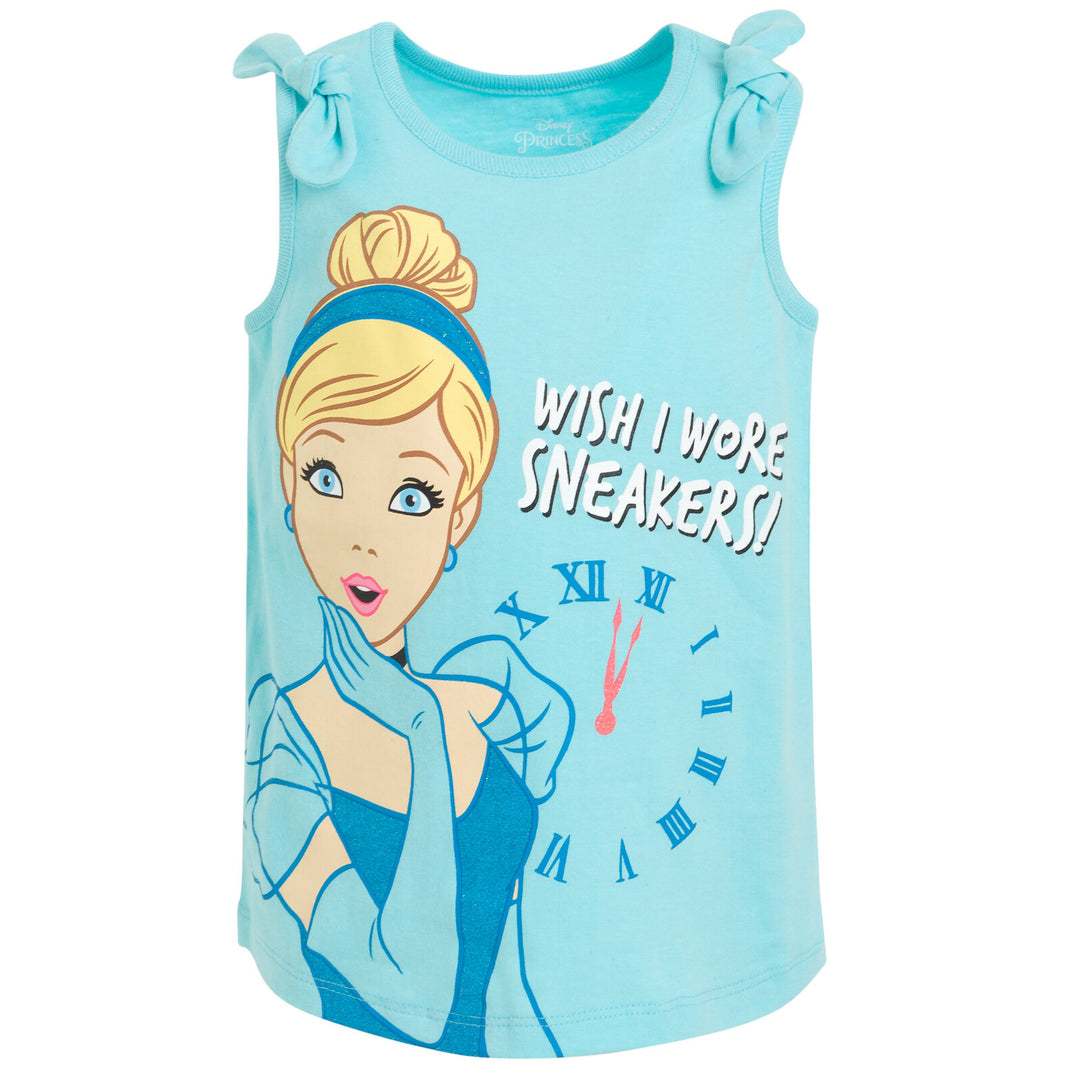 Disney Princess 3 Pack Tank Top Shirts