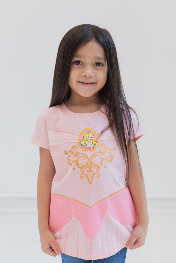 Disney Princess 4 Pack T-Shirts - imagikids