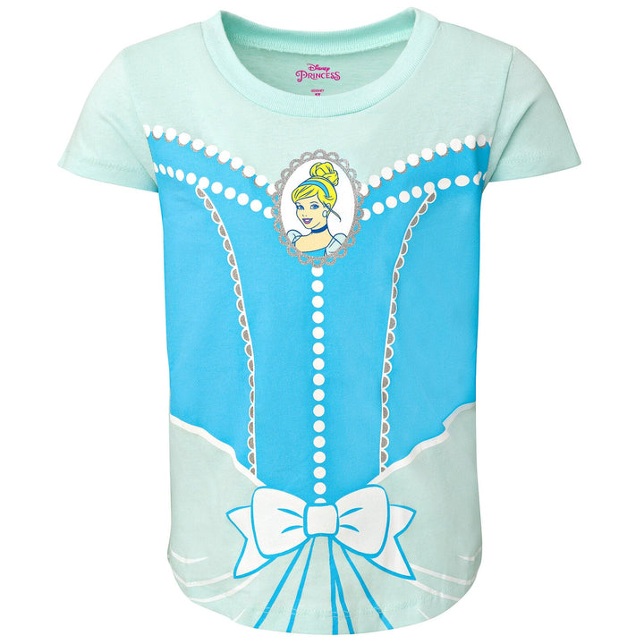 Disney Princess 4 Pack T-Shirts - imagikids