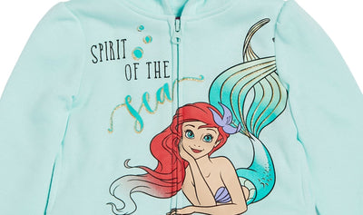 Disney Princess Ariel Fleece Zip Up Hoodie - imagikids