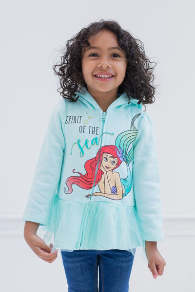 Disney Princess Ariel Fleece Zip Up Hoodie - imagikids