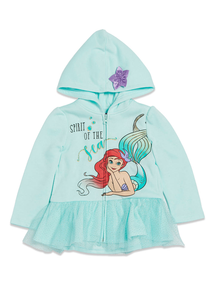 Disney Princess Ariel Fleece Zip Up Hoodie