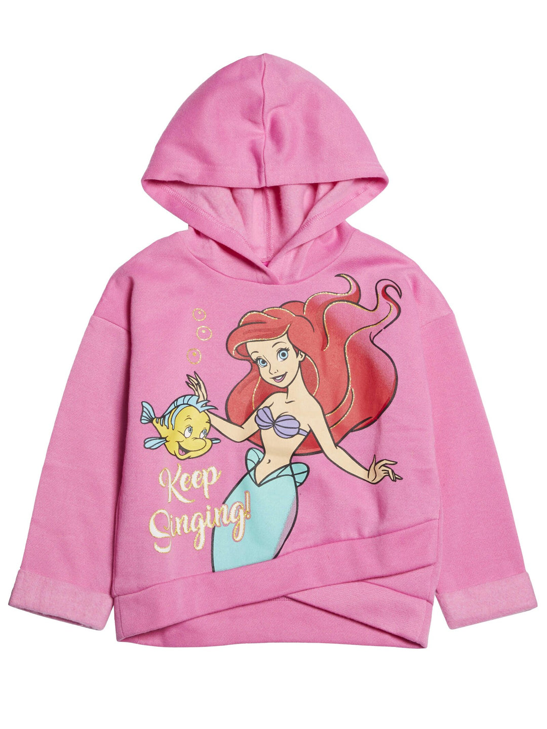 Conjunto de sudadera con capucha y leggings cruzados Princess Ariel