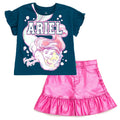Disney Princess Ariel T-Shirt and Metallic Skirt Outfit Set