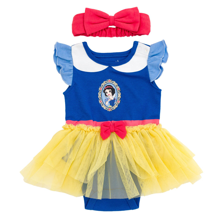 Disney Princess Snow White Cosplay Bodysuit With Skirt Overlay & Headband Newborn to Infant, Infant Girl's, Size: 6-9 Months, Blue