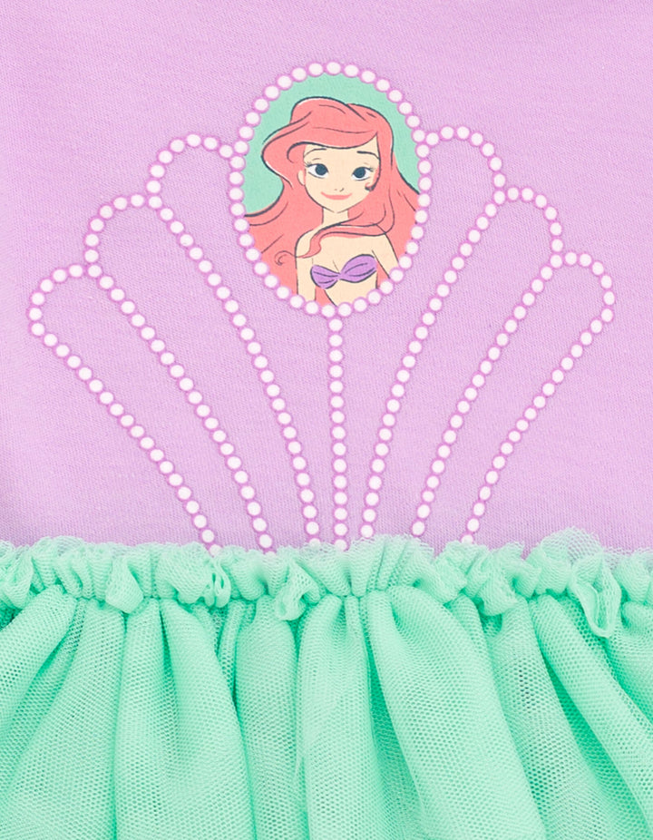 Disney Princess Ariel Cosplay Bodysuit with Skirt Overlay & Headband Outfit Set Newborn to Infant Disney Princess Ariel Cosplay Bodysuit with Skirt Overlay & Headband Outfit Set Newborn to Infant