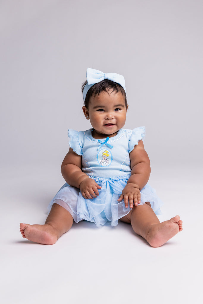 newborn disney princess dress Disney Princess Baby Girls Cosplay Bodysuit Dress and Headband Outfit Set  Newborn to Infant