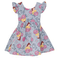 Princess Belle Sleeveless Chambray Dress