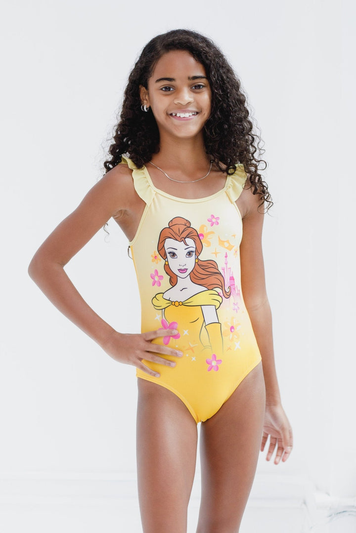 Disney Princess Belle UPF 50+ One Piece Bathing Suit - imagikids