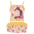 Disney Princess Belle UPF 50+ Tankini Top and Swim Skirt Modest Swimsuit Set