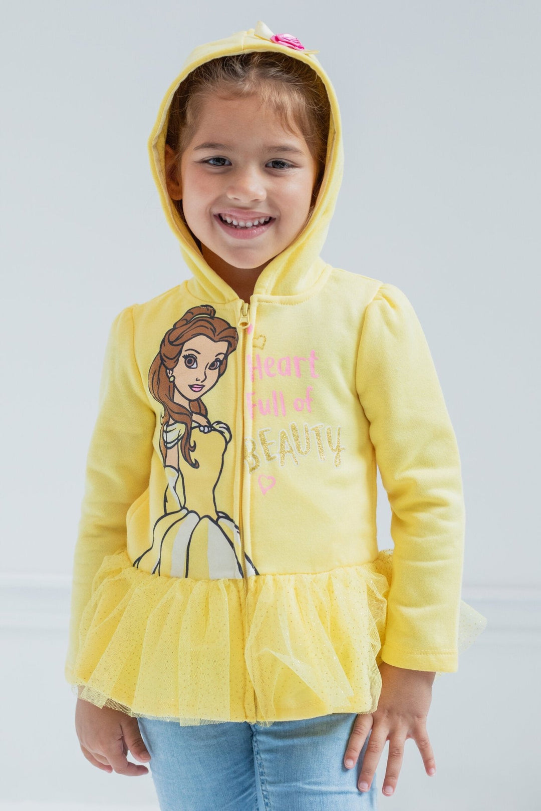 Disney Princess Belle Zip Up Hoodie imagikids Baby and Kids Clothing