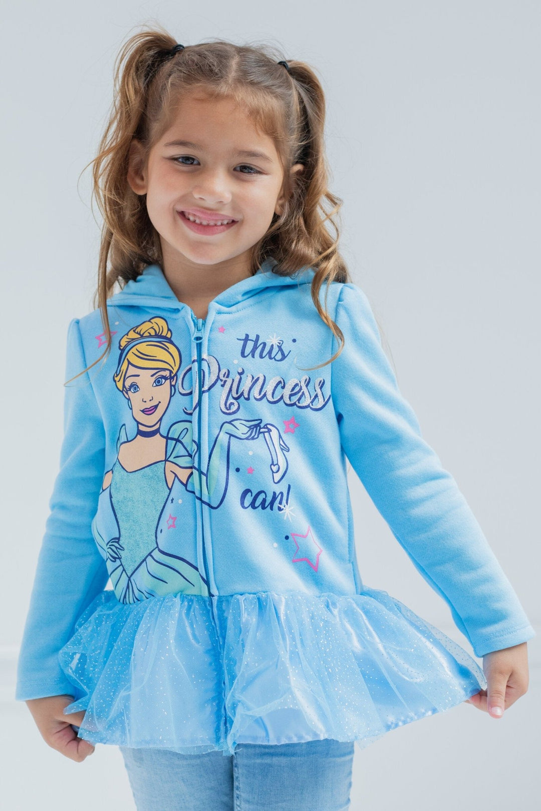 Disney Princess Cinderella Zip Up Hoodie - imagikids