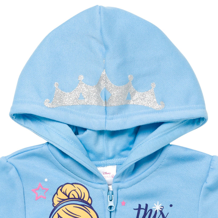 Disney Princess Cinderella Zip Up Hoodie - imagikids