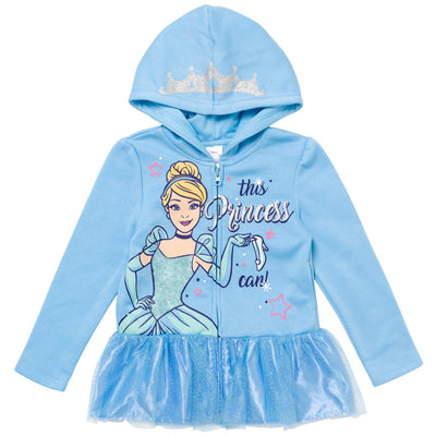 Disney Princess Cinderella Zip Up Hoodie - imagikids