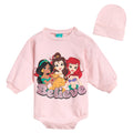 Disney Princess French Terry Bubble Romper Oversized Bodysuit and Hat