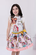 Disney Princess Girls Tank Top and Satin Skirt Outfit Set Toddler to Big Kid