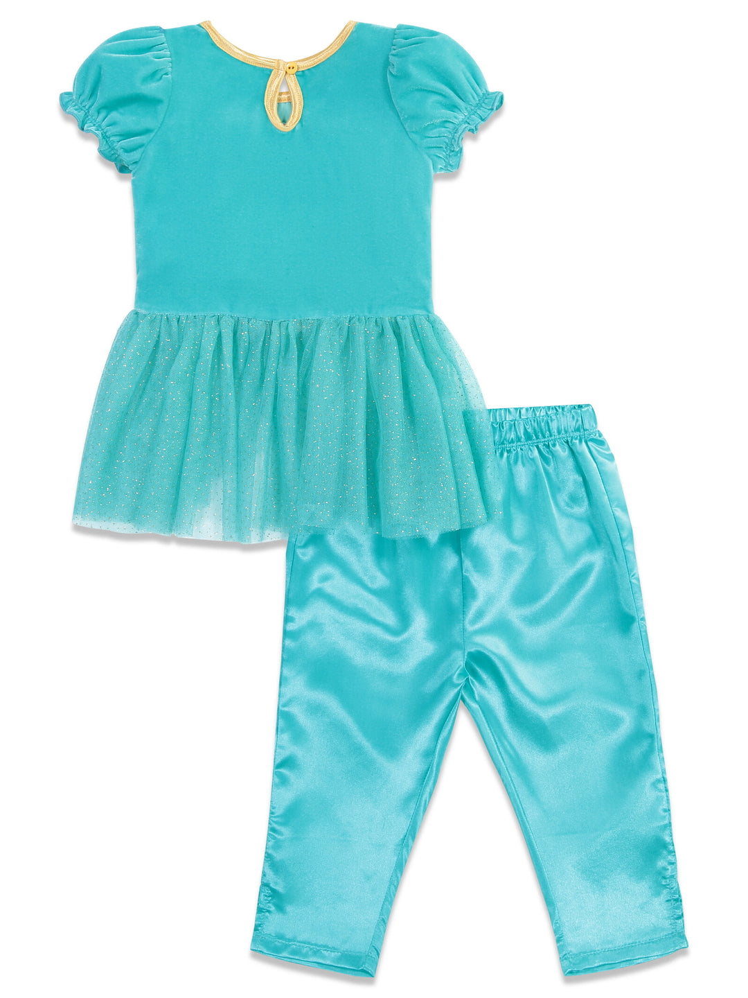 Disney Princess Jasmine Cosplay Dress Leggings and Headband 3 Piece Set