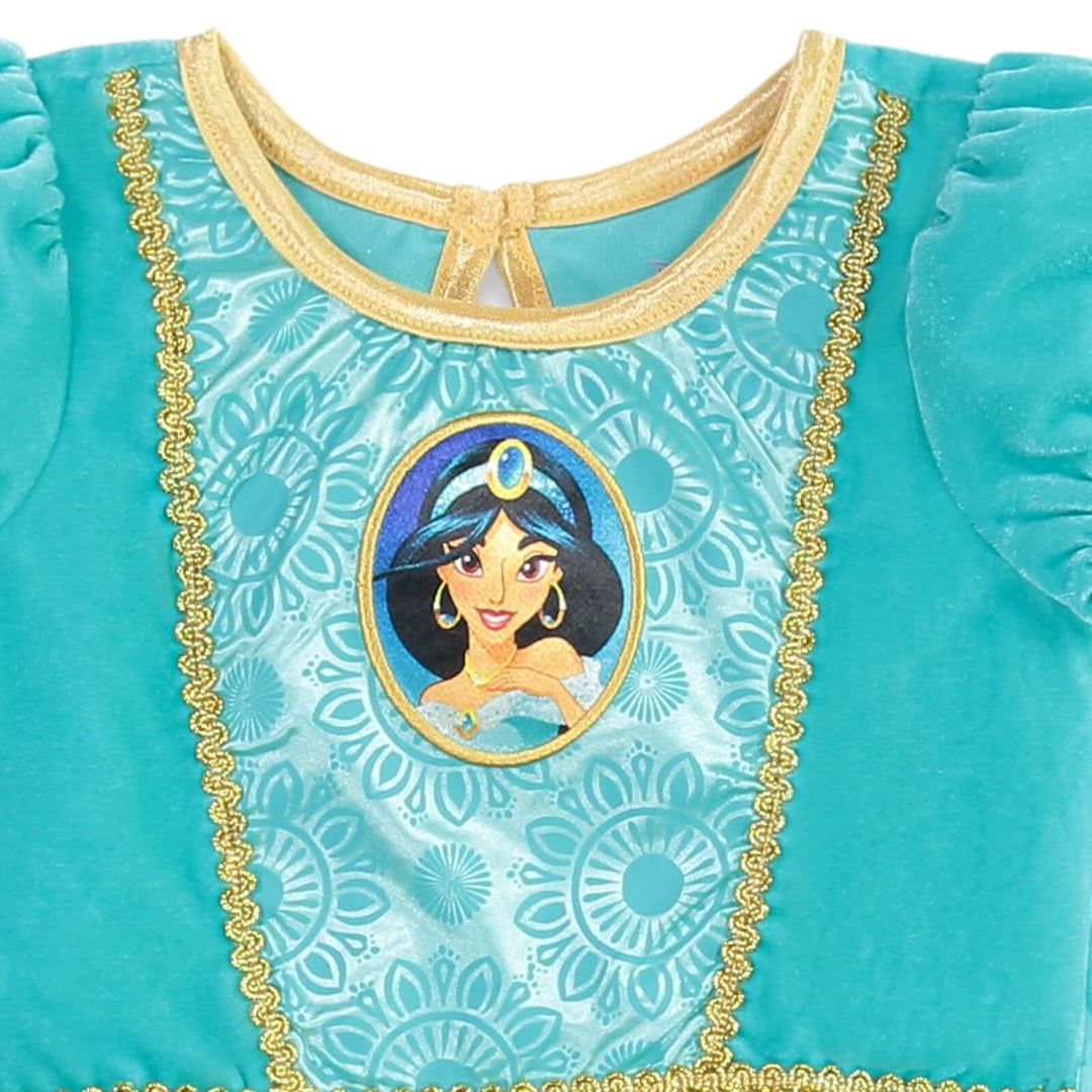 Disney Princess Jasmine Cosplay Vestido Leggings y Diadema Conjunto de 3 Piezas