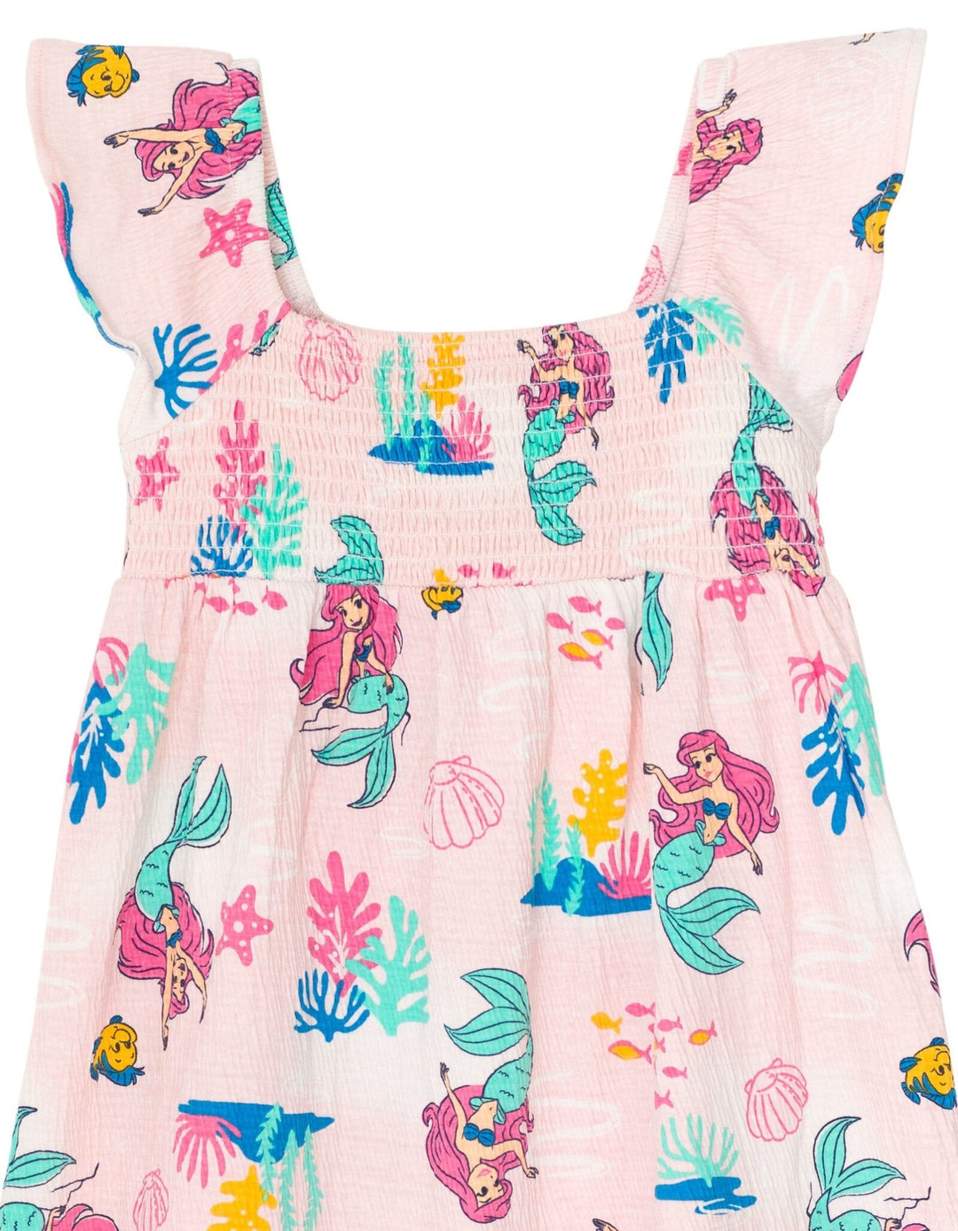 little mermaid smocked dress Girl's Mermaid Princess Applique Dress in Aqua size 8