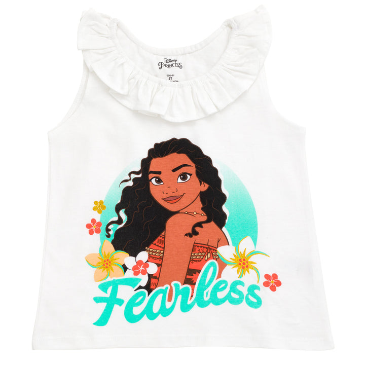 Disney Princess Moana Tank Top and French Terry Shorts Outfit Set