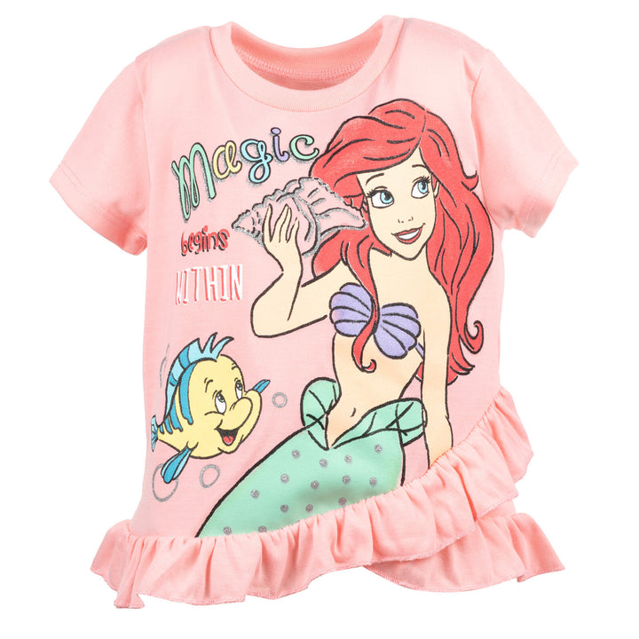 Conjunto de camiseta y calzas de princesas Disney